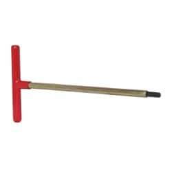 Made in USA - 5/16" Hex, T-Handle, Hex Key - 12" OAL, Chromalloy Steel, Inch System of Measurement - Apex Tool & Supply
