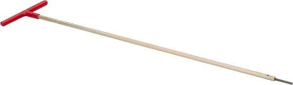 Made in USA - 7/64" Hex, T-Handle, Hex Key - 18" OAL, Chromalloy Steel, Inch System of Measurement - Apex Tool & Supply