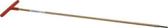 Made in USA - 1/8" Hex, T-Handle, Hex Key - 18" OAL, Chromalloy Steel, Inch System of Measurement - Apex Tool & Supply
