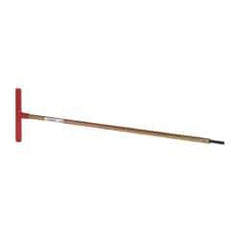 Made in USA - 3/16" Hex, T-Handle, Hex Key - 18" OAL, Chromalloy Steel, Inch System of Measurement - Apex Tool & Supply