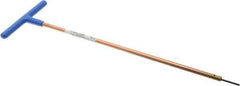 Made in USA - 2mm Hex, T-Handle, Hex Key - 12" OAL, Chromalloy Steel, Metric System of Measurement - Apex Tool & Supply