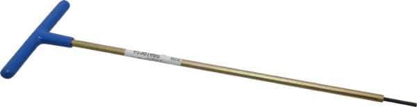 Made in USA - 3mm Hex, T-Handle, Hex Key - 12" OAL, Chromalloy Steel, Metric System of Measurement - Apex Tool & Supply