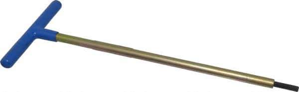Made in USA - 6mm Hex, T-Handle, Hex Key - 12" OAL, Chromalloy Steel, Metric System of Measurement - Apex Tool & Supply