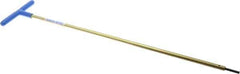 Made in USA - 4mm Hex, T-Handle, Hex Key - 18" OAL, Chromalloy Steel, Metric System of Measurement - Apex Tool & Supply
