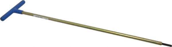 Made in USA - 5mm Hex, T-Handle, Hex Key - 18" OAL, Chromalloy Steel, Metric System of Measurement - Apex Tool & Supply