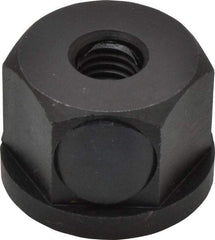 Morton Machine Works - 1/2-13, 1-5/8" Flange Diam, 1-1/8" High, 1-5/8" Across Flats, Button Thread Collar Nut - Grade Carbon Steel Steel, Black Oxide Finish, 1/4" Flange Height, TCMAI - Apex Tool & Supply