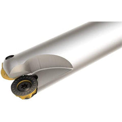 Iscar - 0.87" Cutting Diam, 1" Shank Diam, 1-1/4" Max Depth of Cut, Straight Shank Indexable Copy End Mill - 4 Inserts, RXCR, RXCW, RXMT 10 Insert, ER Toolholder - Apex Tool & Supply