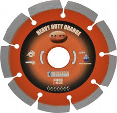 Core Cut - 4-1/2" Diam, 20mm Arbor Hole Diam, Wet & Dry Cut Saw Blade - Diamond-Tipped, Standard Round Arbor - Apex Tool & Supply