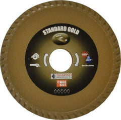 Core Cut - 4-1/2" Diam, 20mm Arbor Hole Diam, Wet & Dry Cut Saw Blade - Diamond-Tipped, Diamond Arbor - Apex Tool & Supply