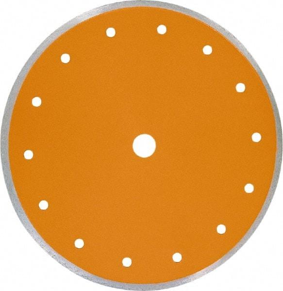 Core Cut - 7" Diam, 5/8" Arbor Hole Diam, Wet & Dry Cut Saw Blade - Diamond-Tipped, Standard Round Arbor - Apex Tool & Supply
