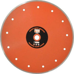 Core Cut - 10" Diam, 5/8" Arbor Hole Diam, Wet & Dry Cut Saw Blade - Diamond-Tipped, Standard Round Arbor - Apex Tool & Supply