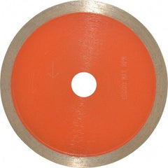 Core Cut - 4" Diam, 5/8" Arbor Hole Diam, Wet & Dry Cut Saw Blade - Diamond-Tipped, Standard Round Arbor - Apex Tool & Supply