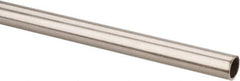 Made in USA - 6' Long, 1/2" OD, 304 Stainless Steel Tube - 0.035" Wall Thickness - Apex Tool & Supply