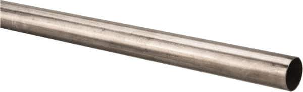 Made in USA - 6' Long, 1" OD, 304 Stainless Steel Tube - 0.035" Wall Thickness - Apex Tool & Supply