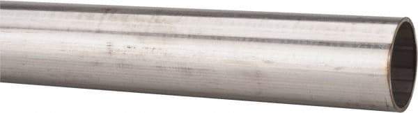 Made in USA - 6' Long, 1-1/2" OD, 304 Stainless Steel Tube - 0.065" Wall Thickness - Apex Tool & Supply