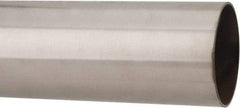 Made in USA - 6' Long, 3" OD, 304 Stainless Steel Welded Tube - 0.065" Wall Thickness - Apex Tool & Supply