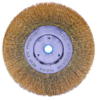 6 x 5/8-1/2" - .005 Wire Size - Brass Non-Sparking Wire Wheel - Apex Tool & Supply