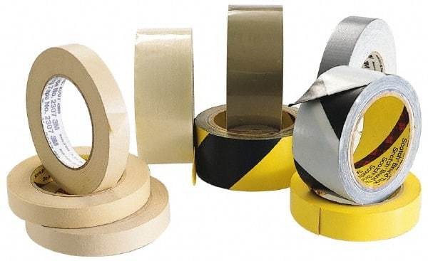 3M - 1-7/8" x 55 Yd Clear Rubber Adhesive Sealing Tape - Polypropylene Film Backing, 2.5 mil Thick, 60 Lb Tensile Strength, Series 373 - Apex Tool & Supply