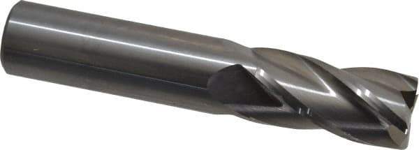 OSG - 3/4", 1-1/2" LOC, 3/4" Shank Diam, 4" OAL, 4 Flute, Solid Carbide Square End Mill - Single End, Uncoated, Spiral Flute, 30° Helix, Centercutting, Right Hand Cut, Right Hand Flute, Series 404 - Apex Tool & Supply