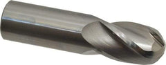 OSG - 1" Diam, 1-1/2" LOC, 4 Flute Solid Carbide Ball End Mill - Uncoated, Single End, 4" OAL, 1" Shank Diam, Spiral Flute - Apex Tool & Supply