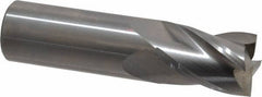 OSG - 3/4", 1" LOC, 3/4" Shank Diam, 3" OAL, 4 Flute, Solid Carbide Square End Mill - Single End, Uncoated, Spiral Flute, 30° Helix, Centercutting, Right Hand Cut, Right Hand Flute, Series 414 - Apex Tool & Supply