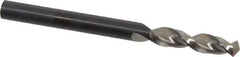 Walter-Titex - #7 130° Parabolic Flute Vanadium High Speed Steel Screw Machine Drill Bit - Bright Finish, Right Hand Cut, 1-1/32" Flute Length, 2-7/16" OAL, Split Point, Straight Shank - Apex Tool & Supply