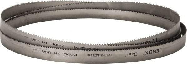 Lenox - 4 to 6 TPI, 15' 4" Long x 1-1/4" Wide x 0.042" Thick, Welded Band Saw Blade - Bi-Metal, Toothed Edge, Raker Tooth Set, Flexible Back, Contour Cutting - Apex Tool & Supply