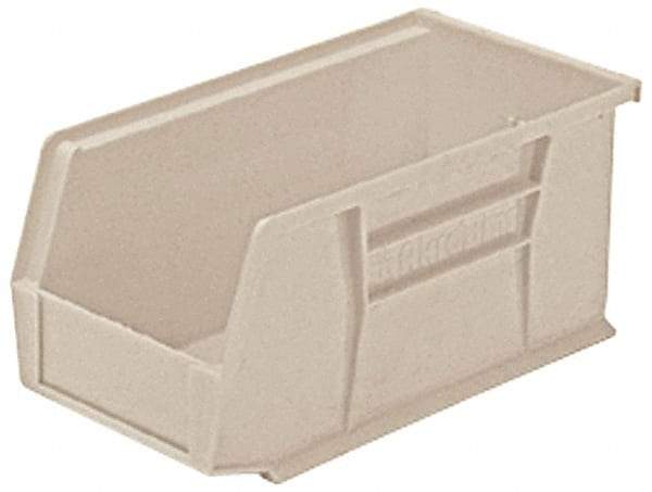 Akro-Mils - 30 Lb. Load Capacity, 10-7/8" Deep, Gray Polymer Hopper Stacking Bin - 5" High x 5-1/2" Wide x 10-7/8" Long - Apex Tool & Supply