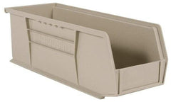 Akro-Mils - 20 Lb. Load Capacity, 10-7/8" Deep, Gray Polymer Hopper Stacking Bin - 4" High x 4-1/8" Wide x 10-7/8" Long - Apex Tool & Supply
