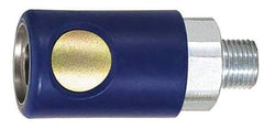 Prevost - 1/2 Male NPT ARO Pneumatic Hose Safety Coupler - Composite, 1/4" Body Diam - Apex Tool & Supply