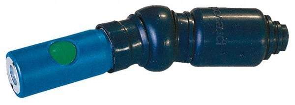 Prevost - 1/4 Female NPT European High Flow Pneumatic Hose Free Angle Ball Swivel Coupling (with Boot) - Composite, 7.2mm Body Diam - Apex Tool & Supply