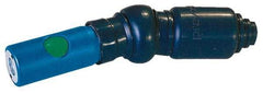Prevost - 1/4 Female NPT European High Flow Pneumatic Hose Free Angle Ball Swivel Coupling (with Boot) - Composite, 7.2mm Body Diam - Apex Tool & Supply