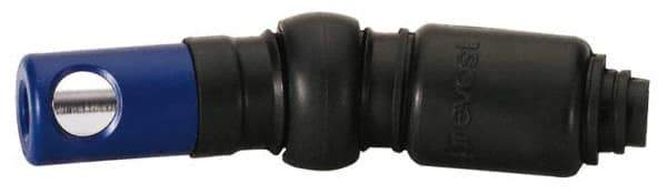 Prevost - 1/4 Female NPT Industrial Pneumatic Hose Free Angle Ball Swivel Coupling (with Boot) - Composite, 1/4" Body Diam - Apex Tool & Supply