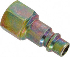 Prevost - 3/8 Female NPT Industrial Pneumatic Hose Connector - Zinc-Plated Nitrited Steel, 3/8" Body Diam - Apex Tool & Supply
