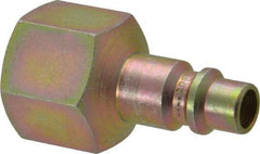 Prevost - 1/2 Female NPT Industrial Pneumatic Hose Connector - Zinc-Plated Nitrited Steel, 3/8" Body Diam - Apex Tool & Supply