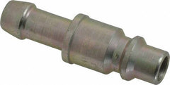 Prevost - Hose Barb Industrial Pneumatic Hose Plug For Hose - Zinc-Plated Nitrited Steel, 3/8" Body Diam, 3/8" Hose ID - Apex Tool & Supply