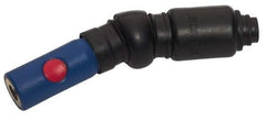 Prevost - 1/4 Female NPT Tru-Flate Automotive Pneumatic Hose Free Angle Ball Swivel Coupling (with Boot) - Composite, 1/4" Body Diam - Apex Tool & Supply