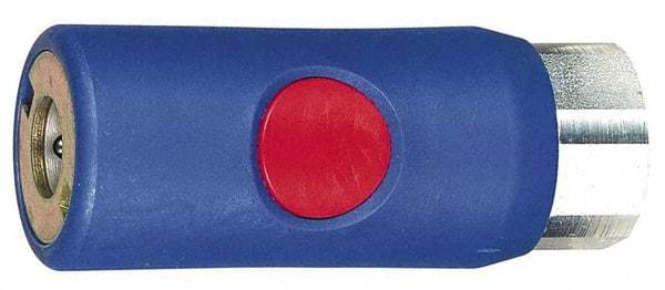 Prevost - 3/8 Female NPT Tru-Flate Automotive Pneumatic Hose Coupler - Composite, 1/4" Body Diam - Apex Tool & Supply