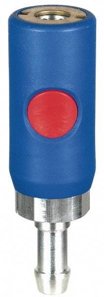 Prevost - Hose Barb Tru-Flate Automotive Pneumatic Hose Coupler - Composite, 1/4" Body Diam, 3/8" Hose ID - Apex Tool & Supply