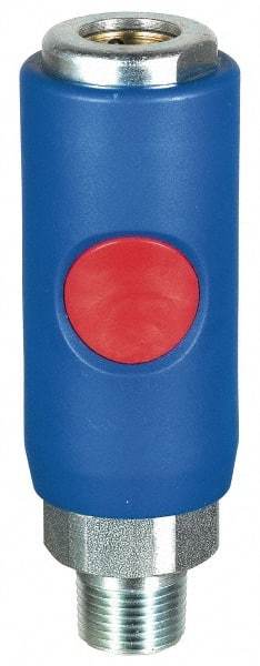 Prevost - 1/2 Male NPT Tru-Flate Automotive Pneumatic Hose Coupler - Composite, 3/8" Body Diam - Apex Tool & Supply