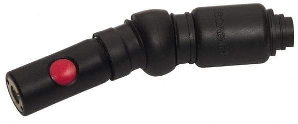 Prevost - 1/4 Swivel NPT Tru-Flate Automotive Pneumatic Hose Safety Coupler - Composite, 1/4" Body Diam - Apex Tool & Supply