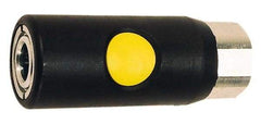 Prevost - 1/2 Female NPT ARO Pneumatic Hose Safety Coupler - Composite, 1/4" Body Diam - Apex Tool & Supply
