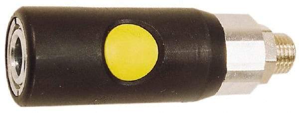 Prevost - 3/8 Male NPT ARO Pneumatic Hose Safety Coupler - Composite, 1/4" Body Diam - Apex Tool & Supply
