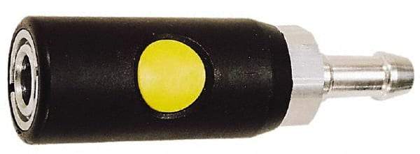 Prevost - Hose Barb ARO Pneumatic Hose Safety Coupler - Composite, 1/4" Body Diam, 3/8" Hose ID - Apex Tool & Supply