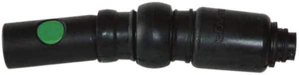 Prevost - 1/4 Swivel NPT European High Flow Pneumatic Hose Safety Coupler - Composite, 3/8" Body Diam - Apex Tool & Supply