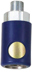 Prevost - 1/4 Male NPT Industrial Pneumatic Hose Coupler - Composite, 3/8" Body Diam - Apex Tool & Supply