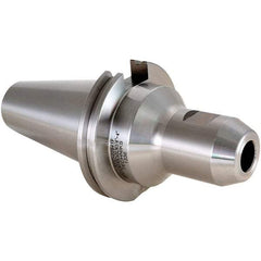 Techniks - CAT50 Taper Shank 1/2 Hole End Mill Holder & Adapter - 1-1/4" Nose Diam, 8" Projection - Exact Industrial Supply