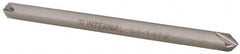 Made in USA - 1/8" Diam 4 Flute Double End Solid Carbide Chamfer Mill - Apex Tool & Supply