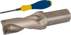Iscar - 3" Max Drill Depth, 2xD, 1-1/2" Diam, Indexable Insert Drill - 2 Inserts, 1-1/2" Shank Diam, Straight Shank - Apex Tool & Supply