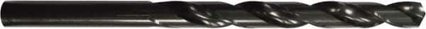 Guhring - 21.5mm, 118° Point, Spiral Flute, High Speed Steel Taper Length Drill Bit - Oxide Finish, 176mm Flute Length, 268mm OAL, Series 217 - Apex Tool & Supply